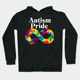 Autism Pride Infinity Puzzle Graphic for Awareness Hoodie